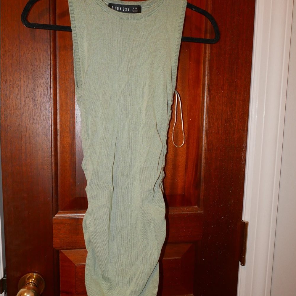 Lioness green cinch dress